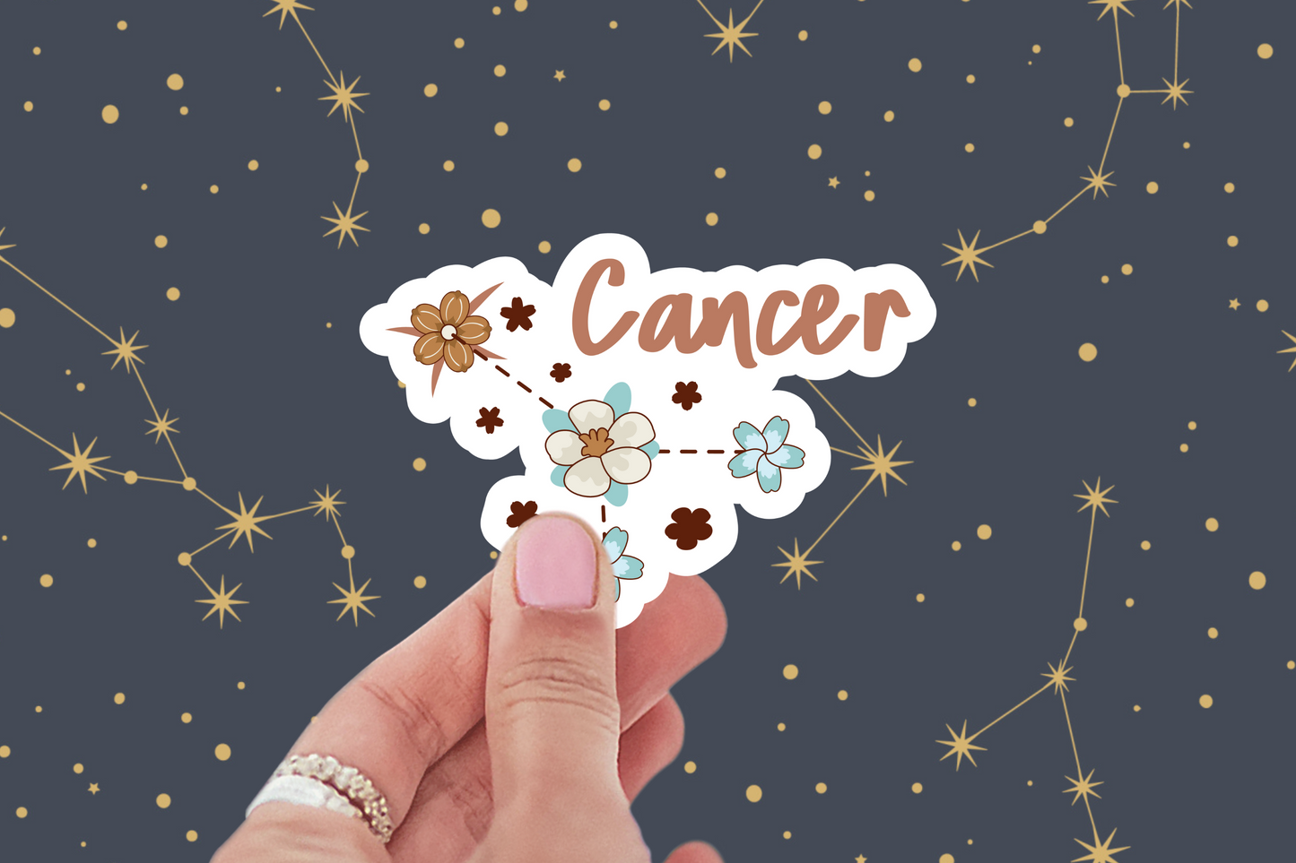 3 inch Cancer Sticker (Water Resistant)