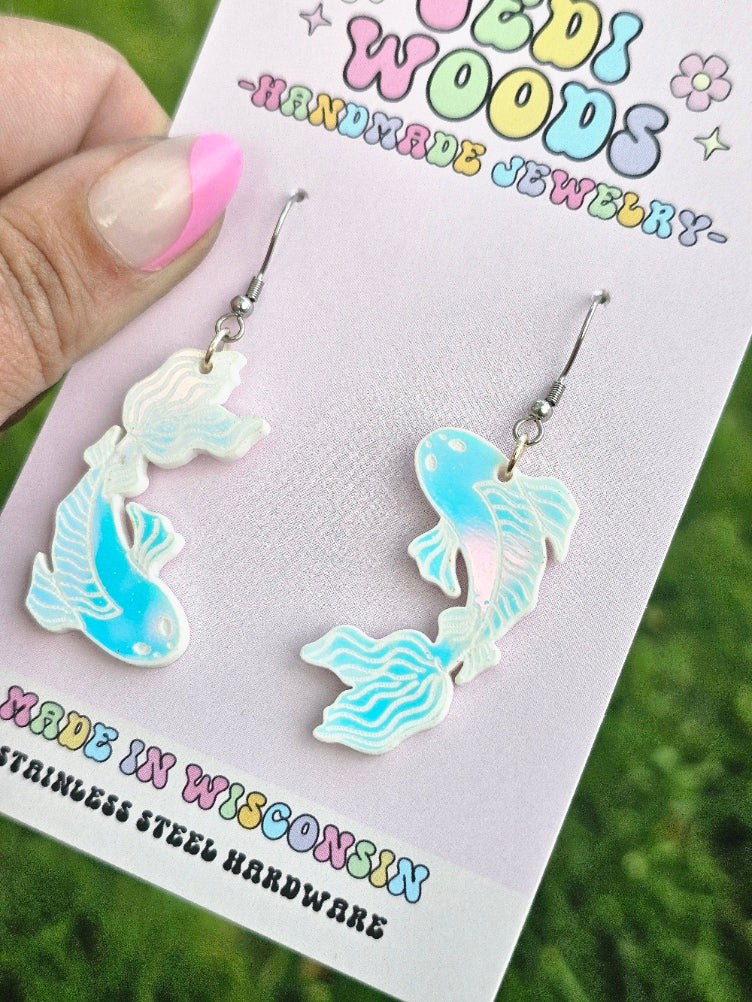Color Changing Koi Fish Earrings