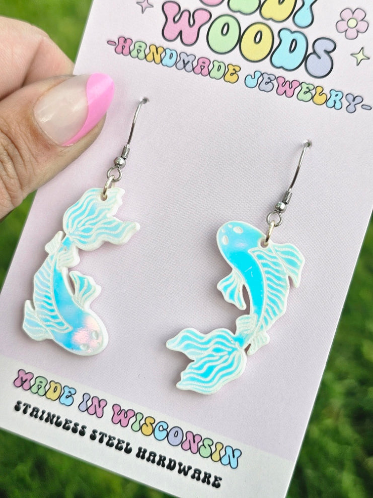 Color Changing Koi Fish Earrings