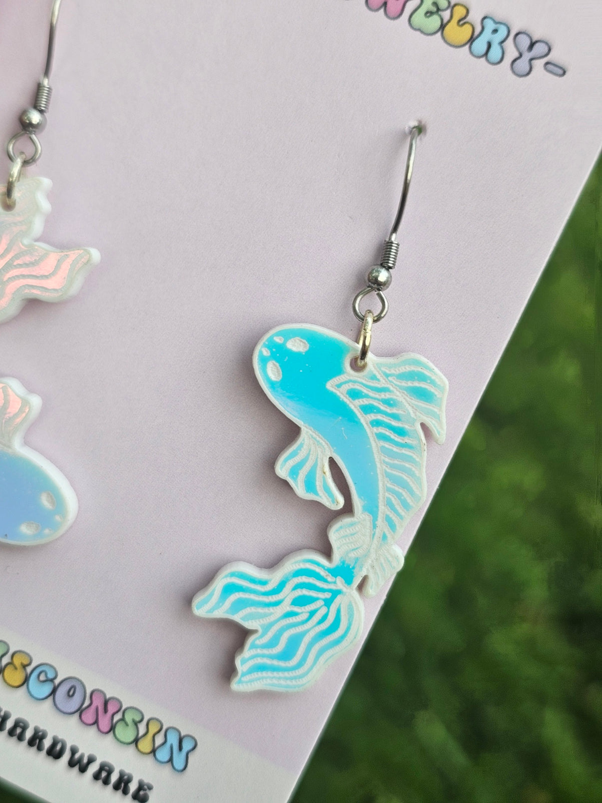 Color Changing Koi Fish Earrings