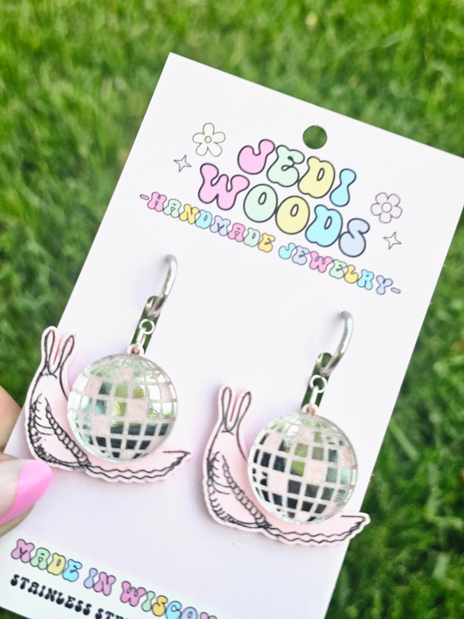 Disco Snail Earrings