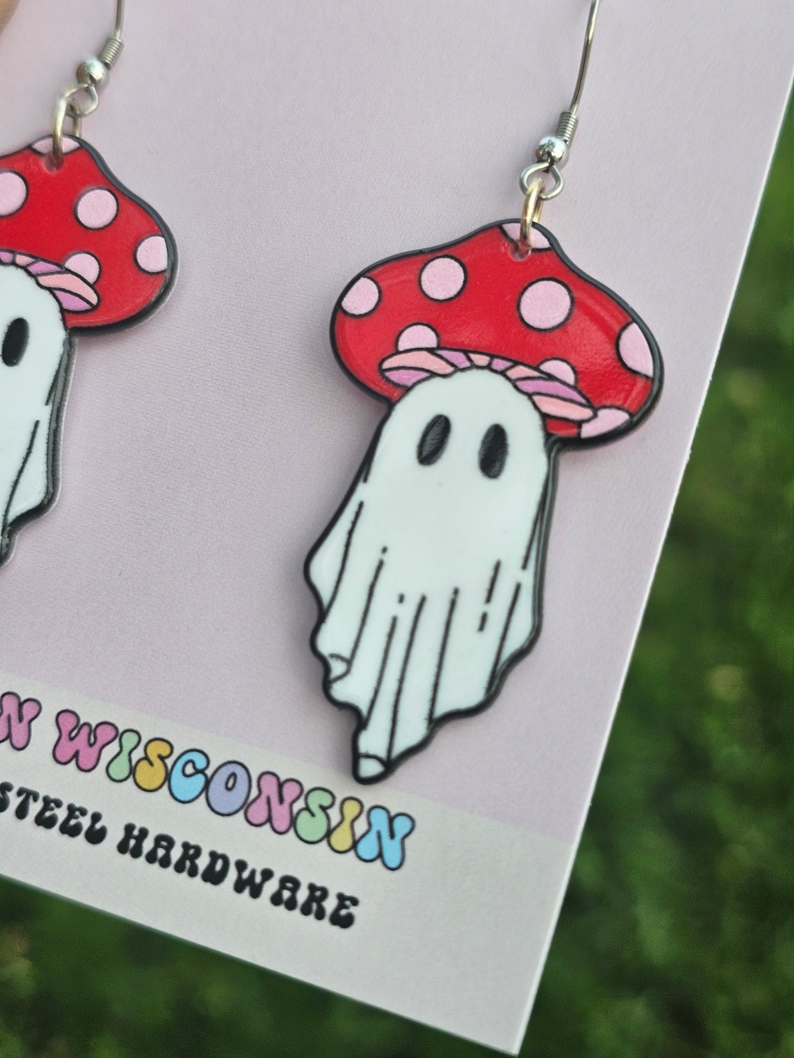 Mushroom Ghost Earrings