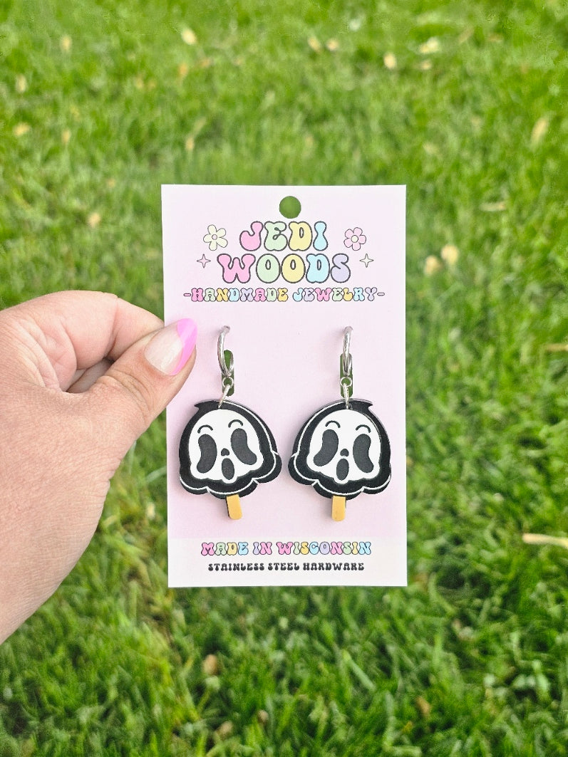 Ghost Popsicle Earrings