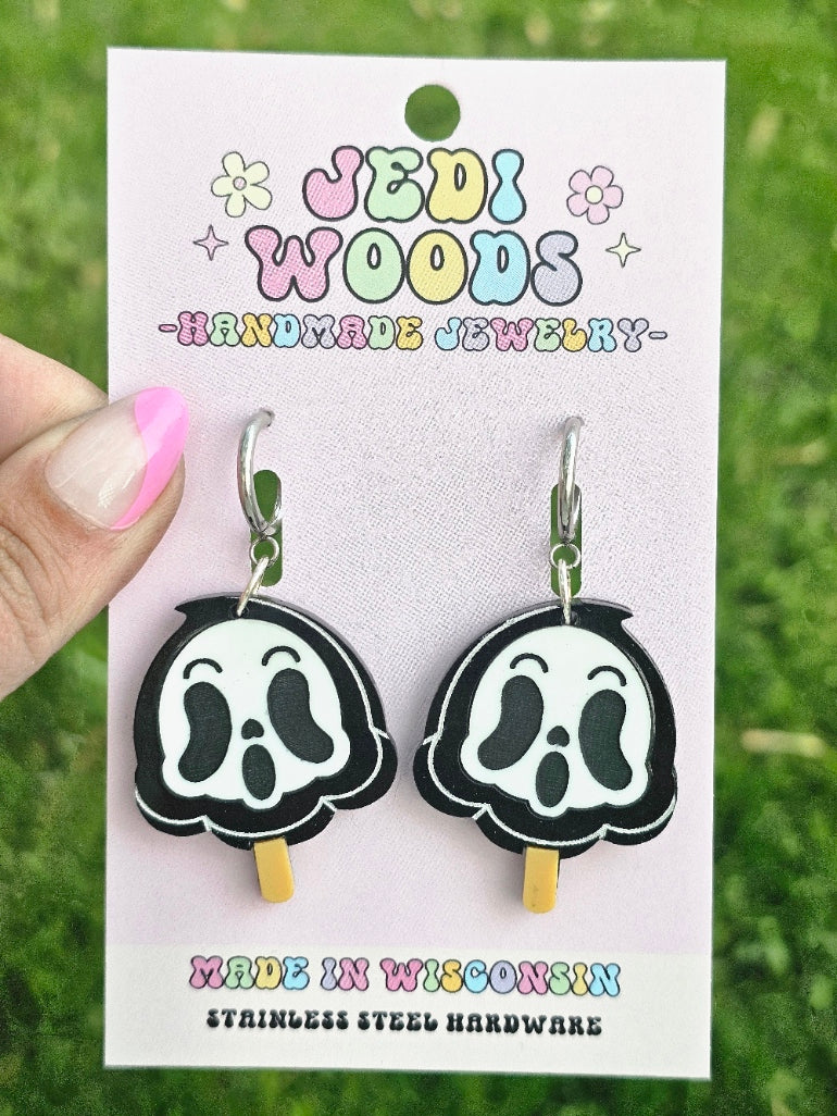 Ghost Popsicle Earrings