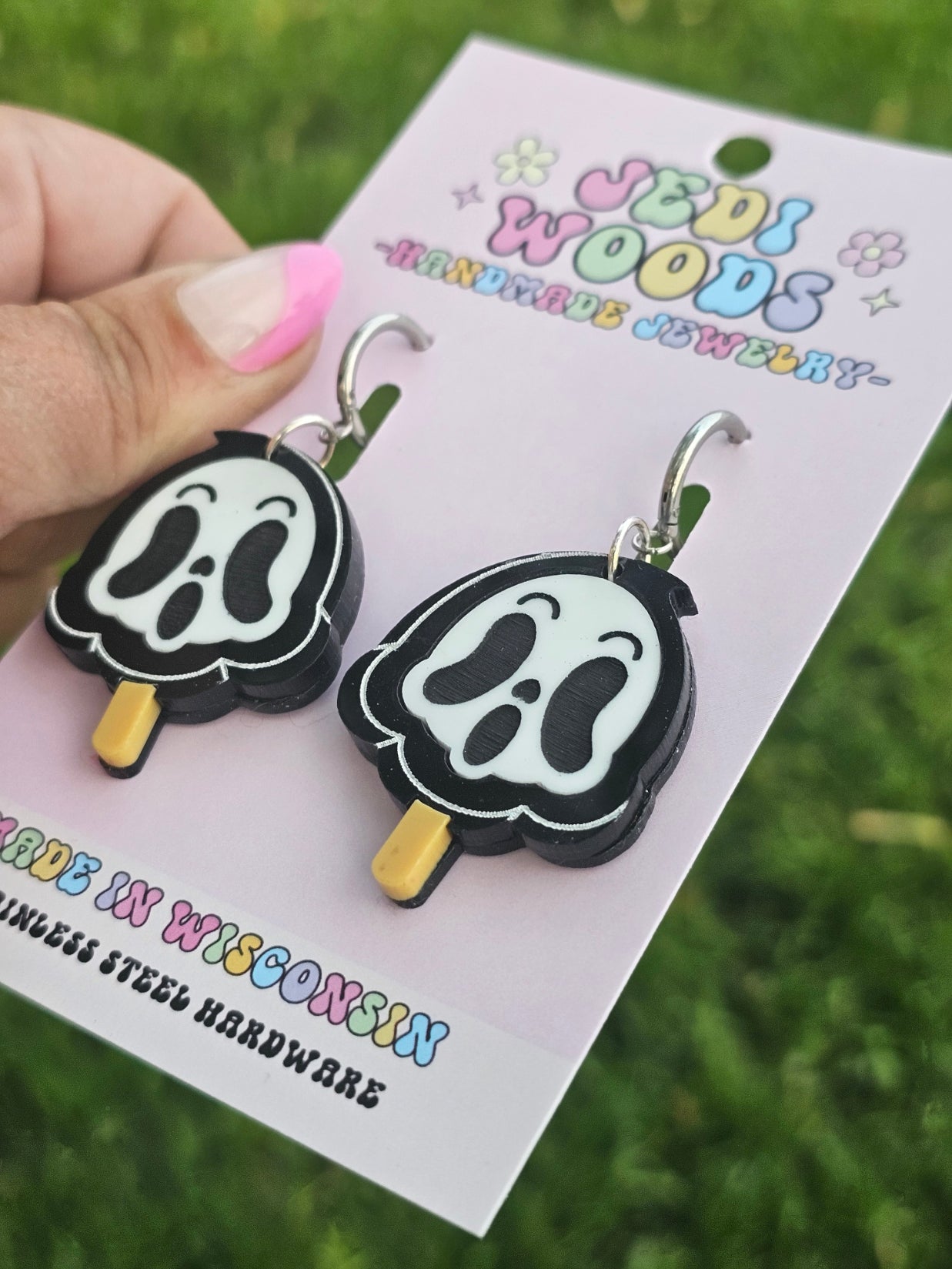 Ghost Popsicle Earrings