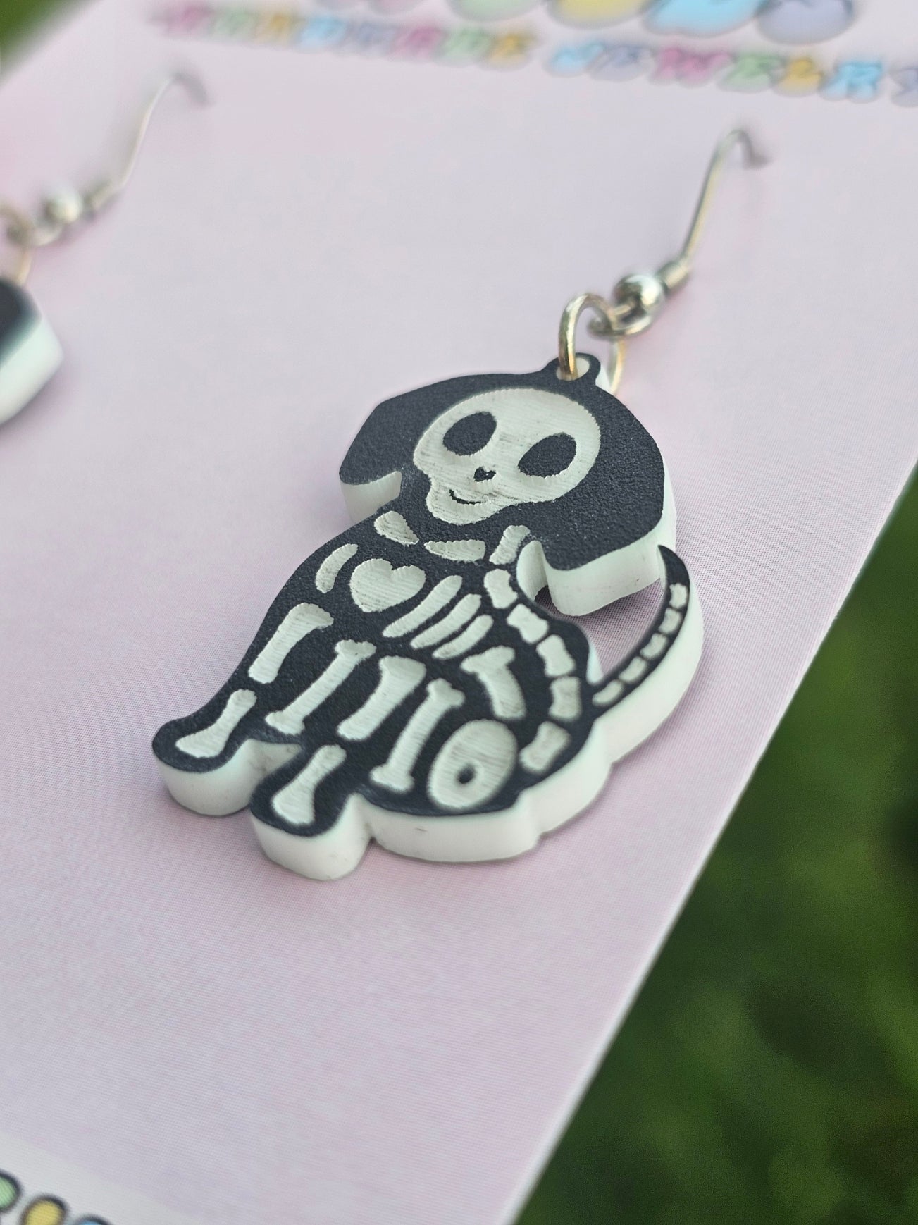 Dog Skeleton Earrings