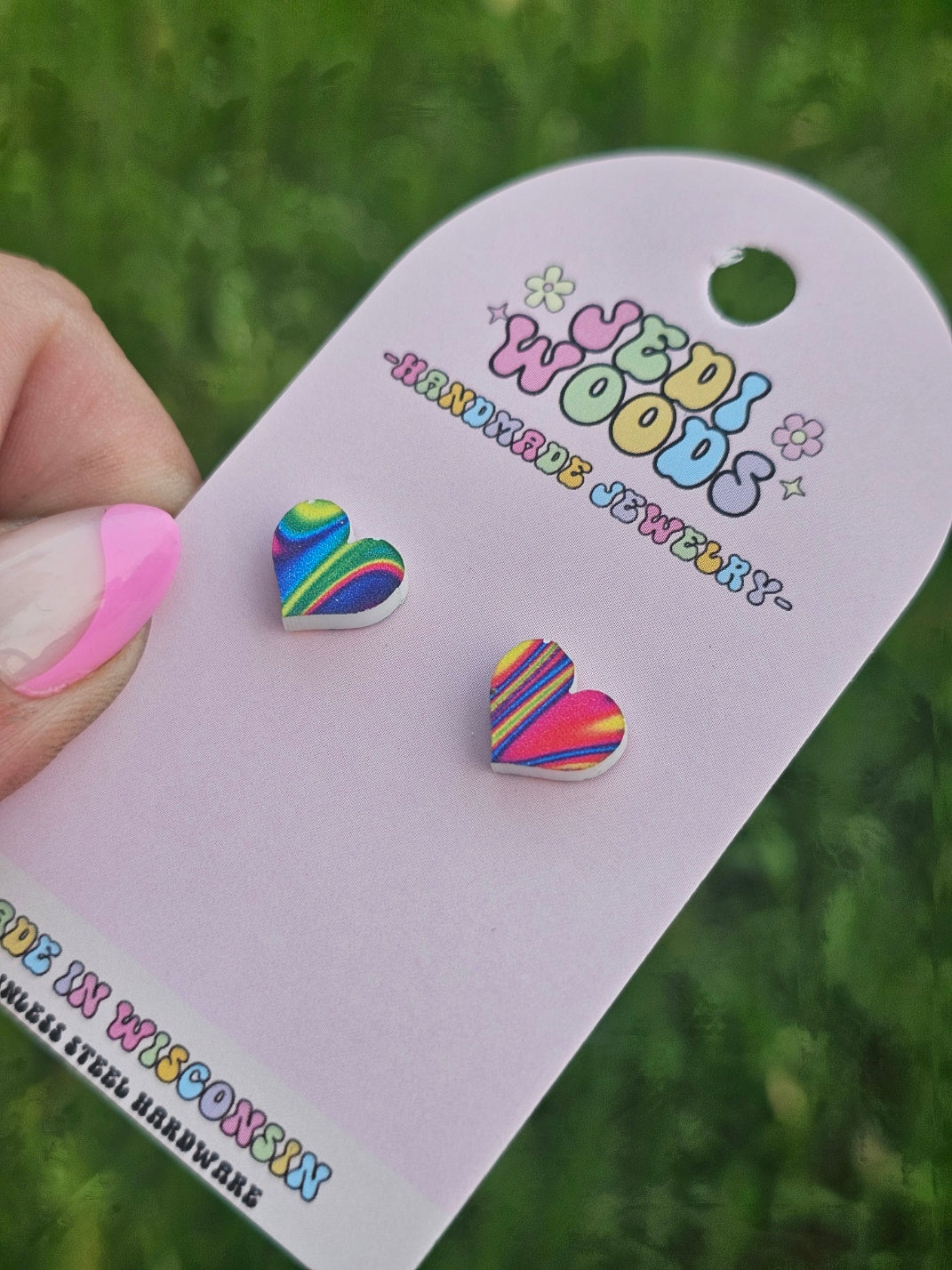 Hippy Heart Studs