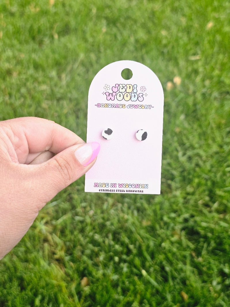 Micro Leopard Studs