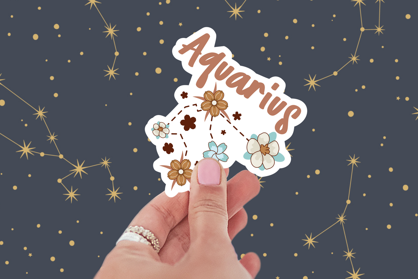 3 inch Aquarius Stickers (Water Resistant)