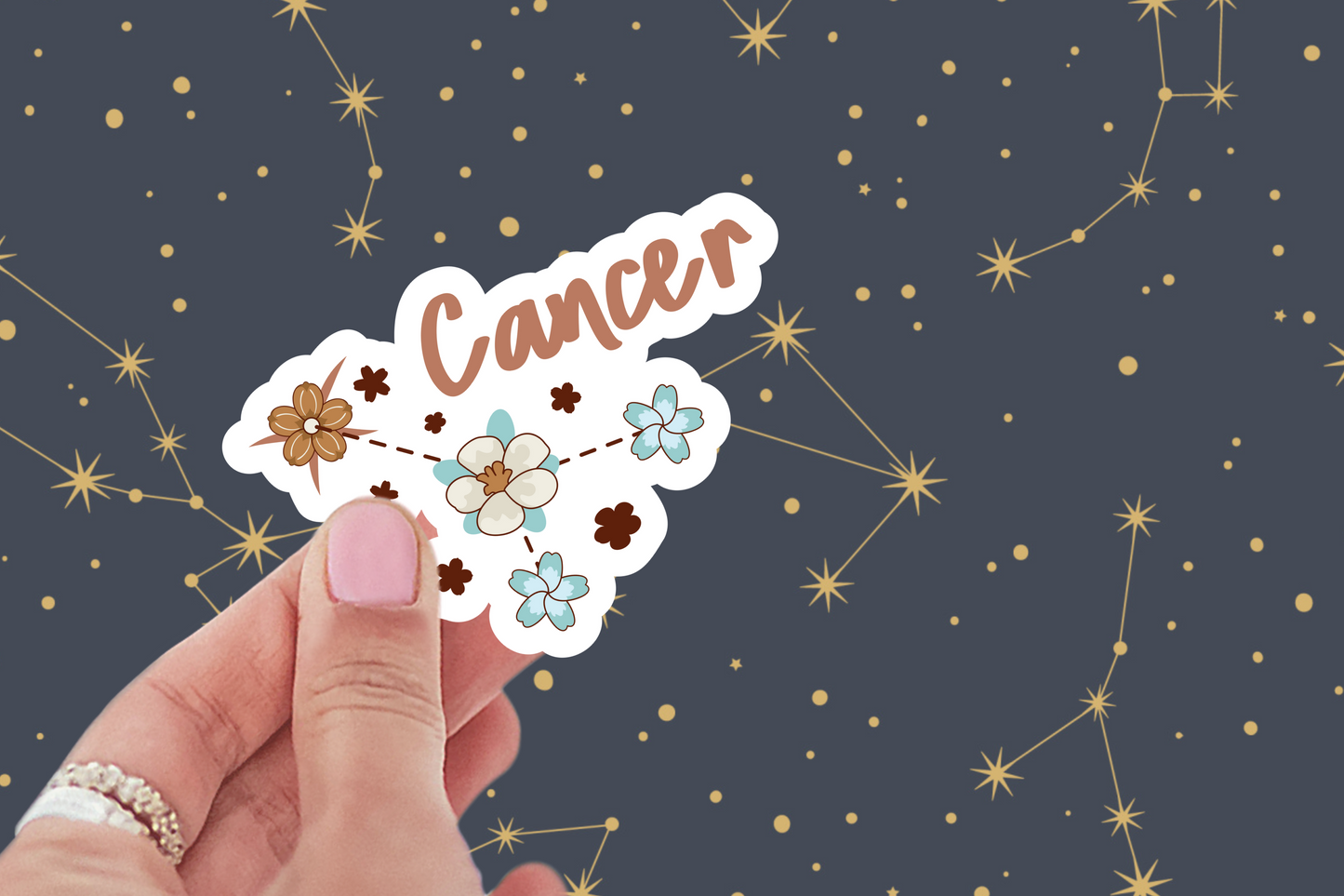 3 inch Cancer Sticker (Water Resistant)
