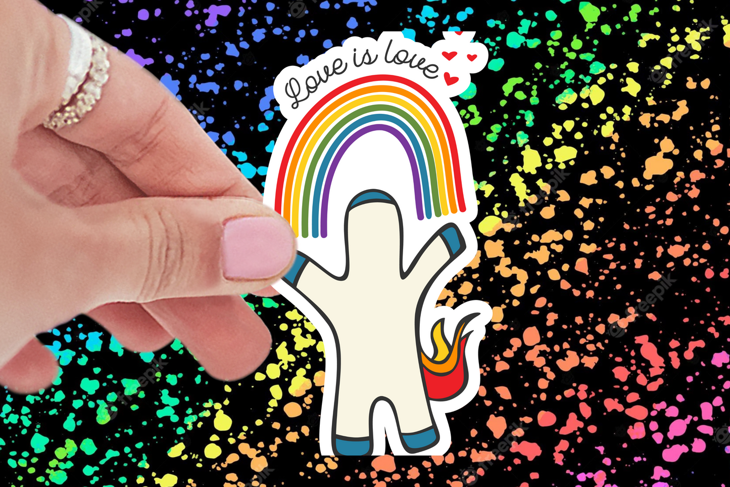 3 inch Love is Love Sticker