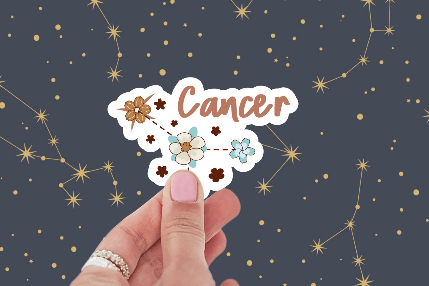 3 inch Cancer Sticker (Water Resistant)