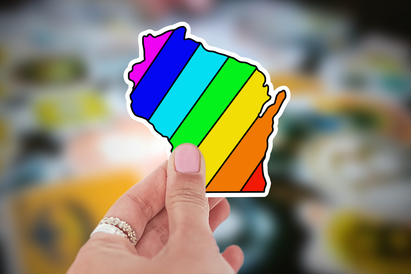3 inch Wisconsin Proud Sticker