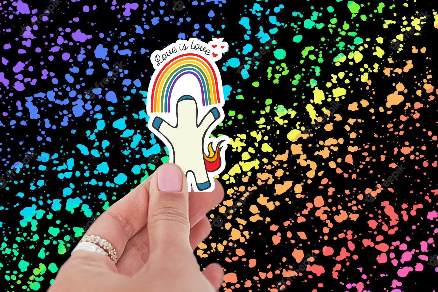 3 inch Love is Love Sticker