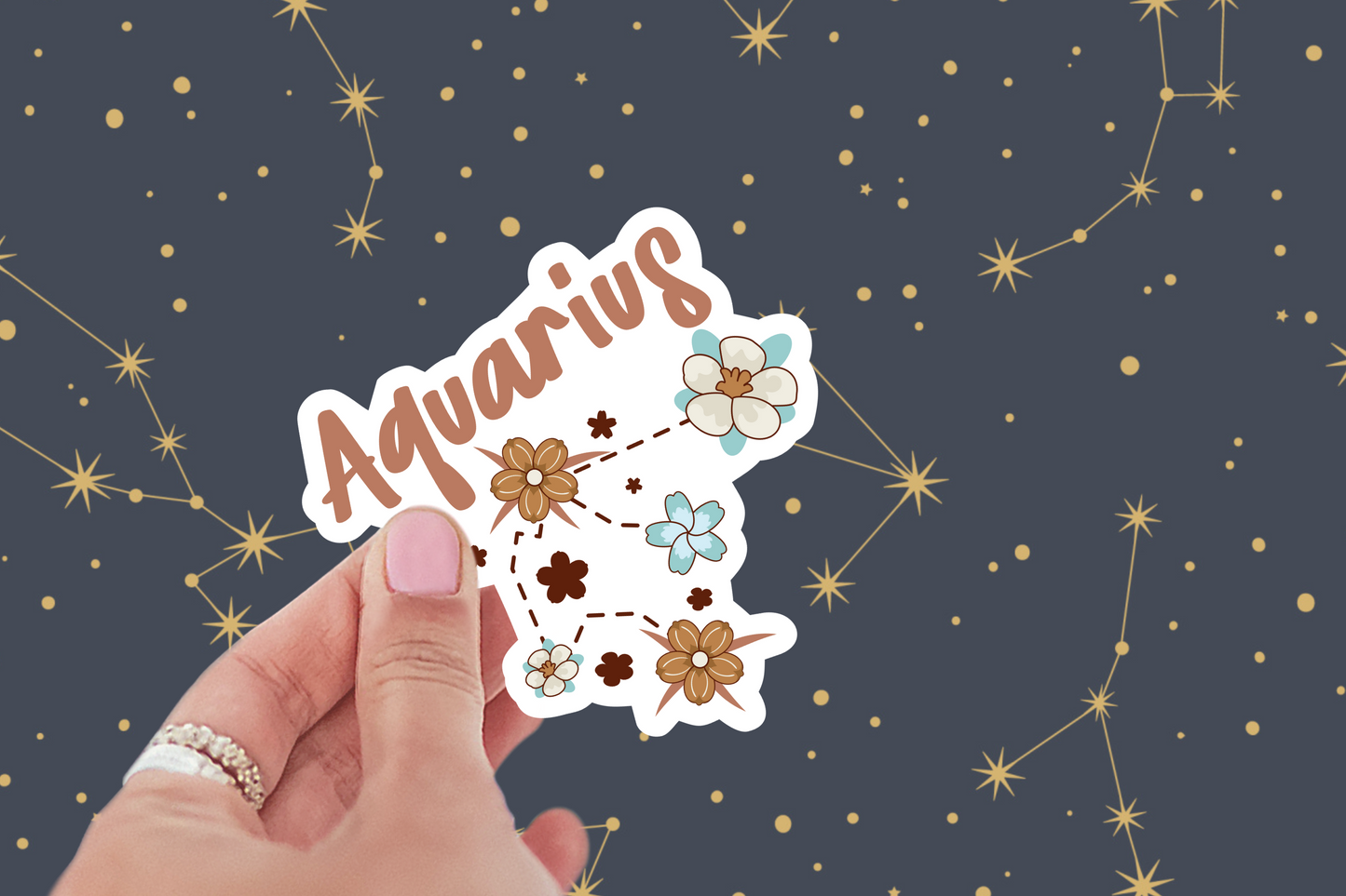 3 inch Aquarius Stickers (Water Resistant)