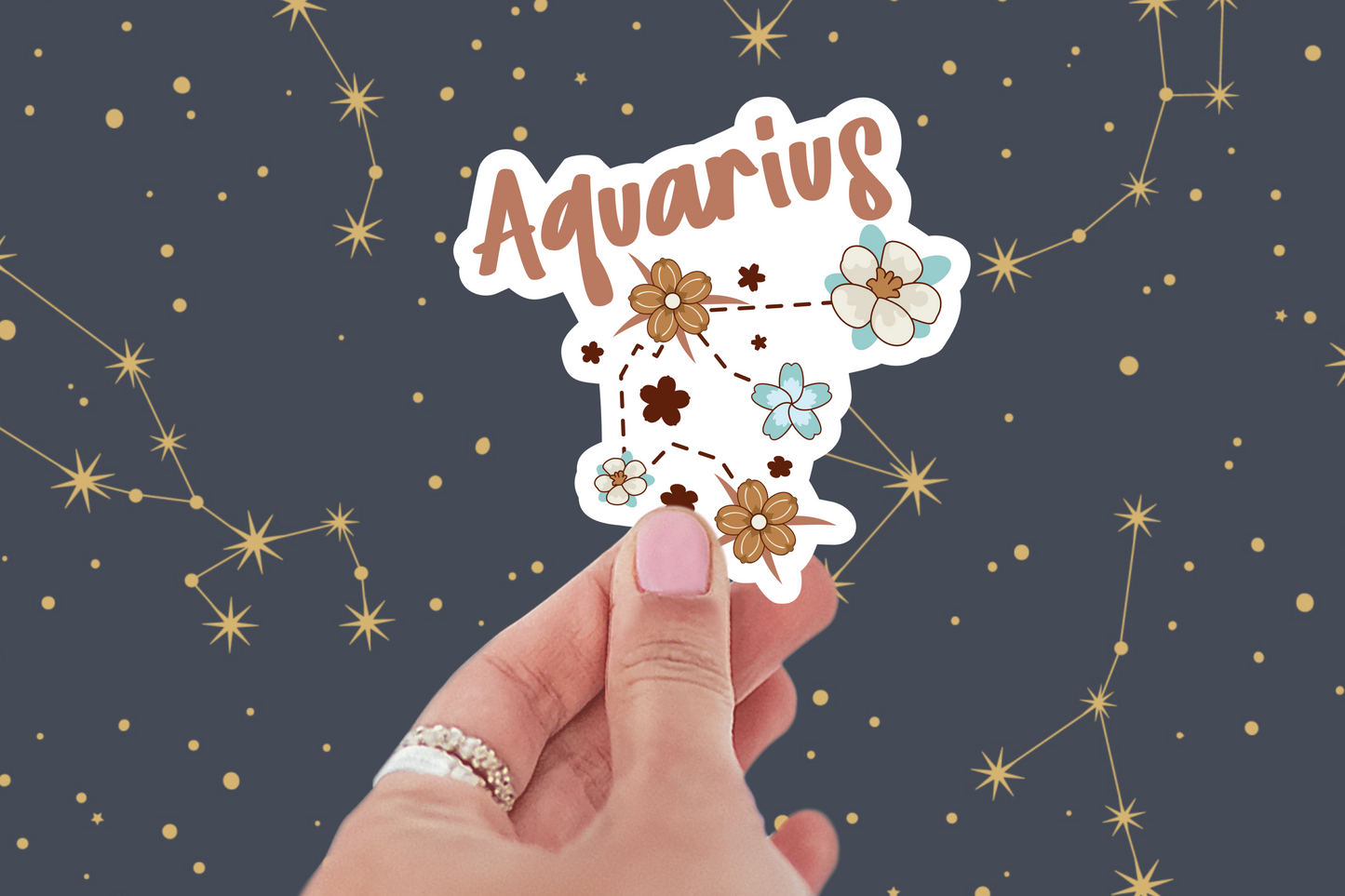 3 inch Aquarius Stickers (Water Resistant)