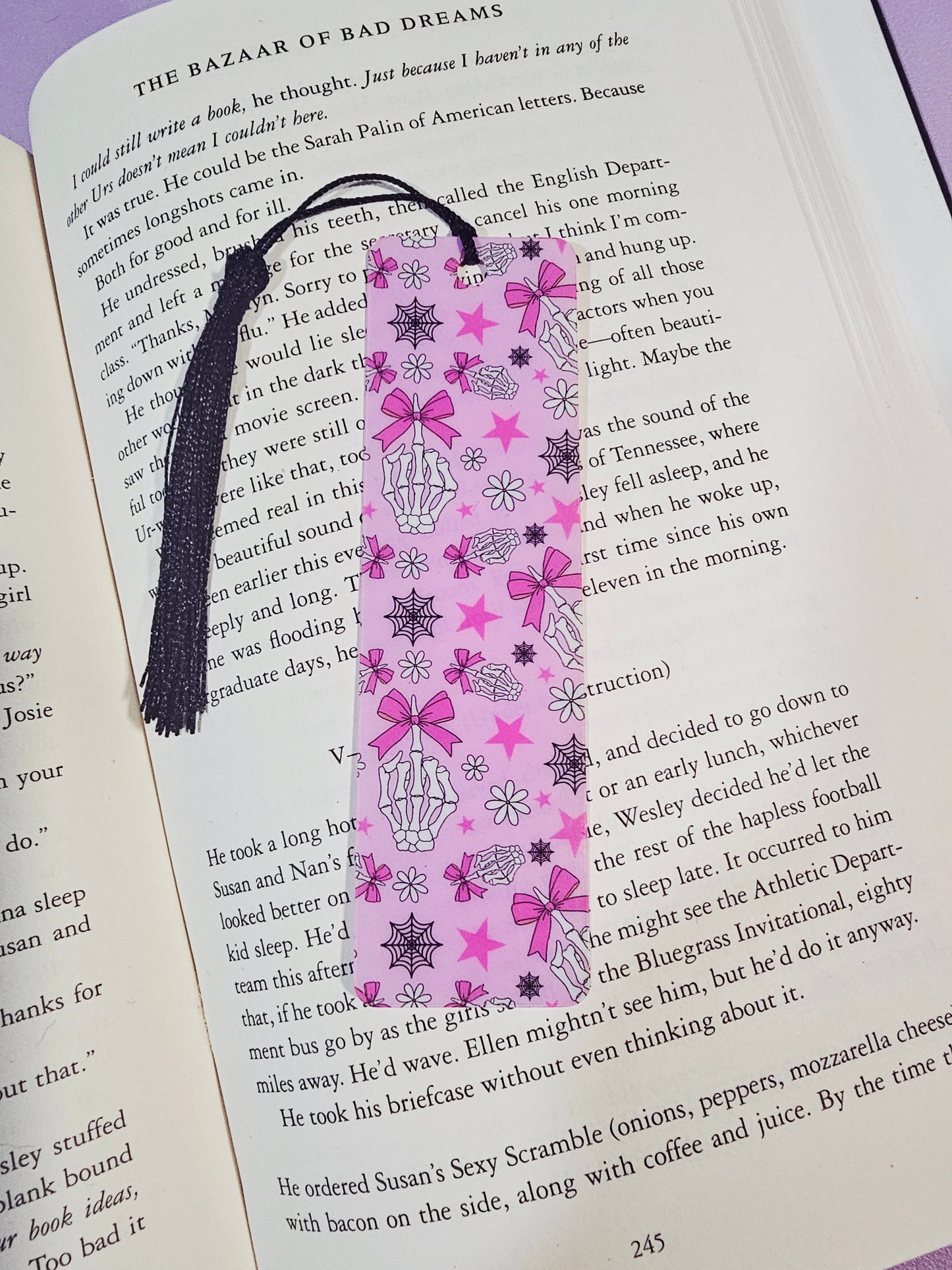 Coquettes and Skeleton Bookmark