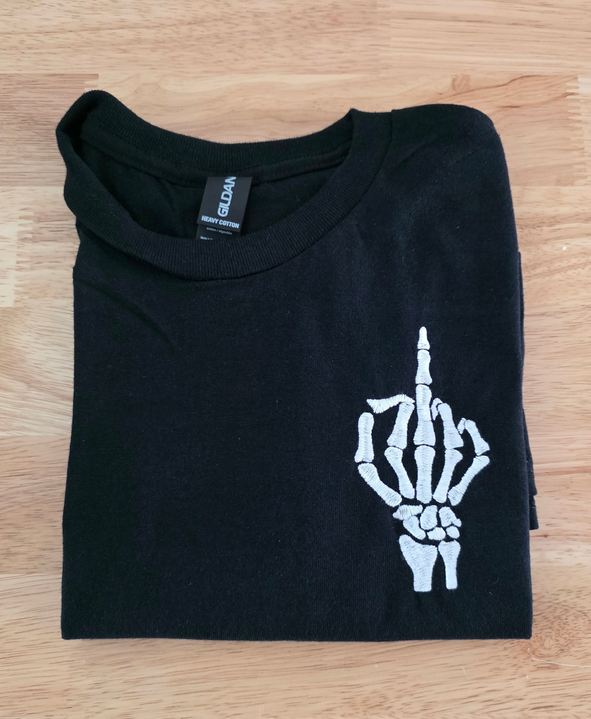 Middle Finger Skeleton Tshirt