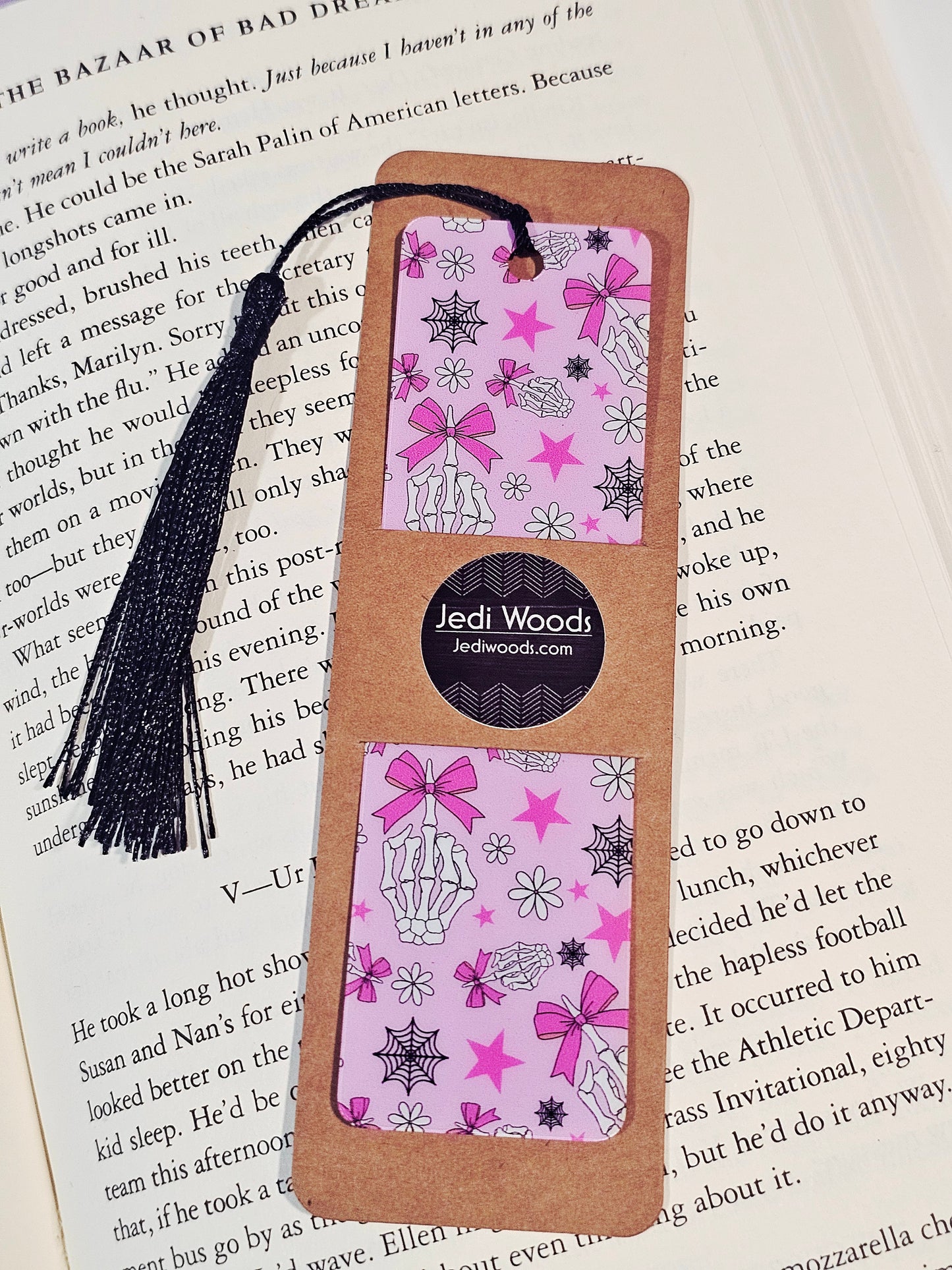 Coquettes and Skeleton Bookmark