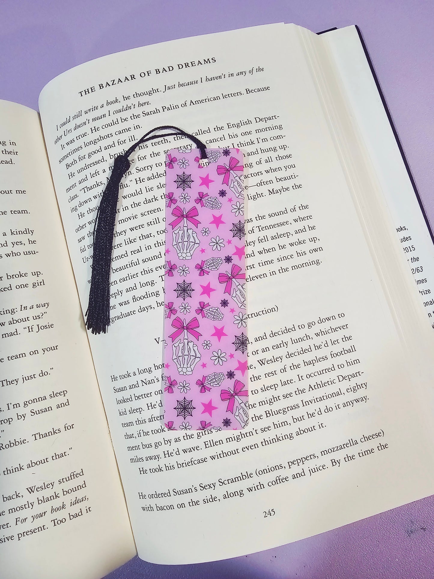 Coquettes and Skeleton Bookmark