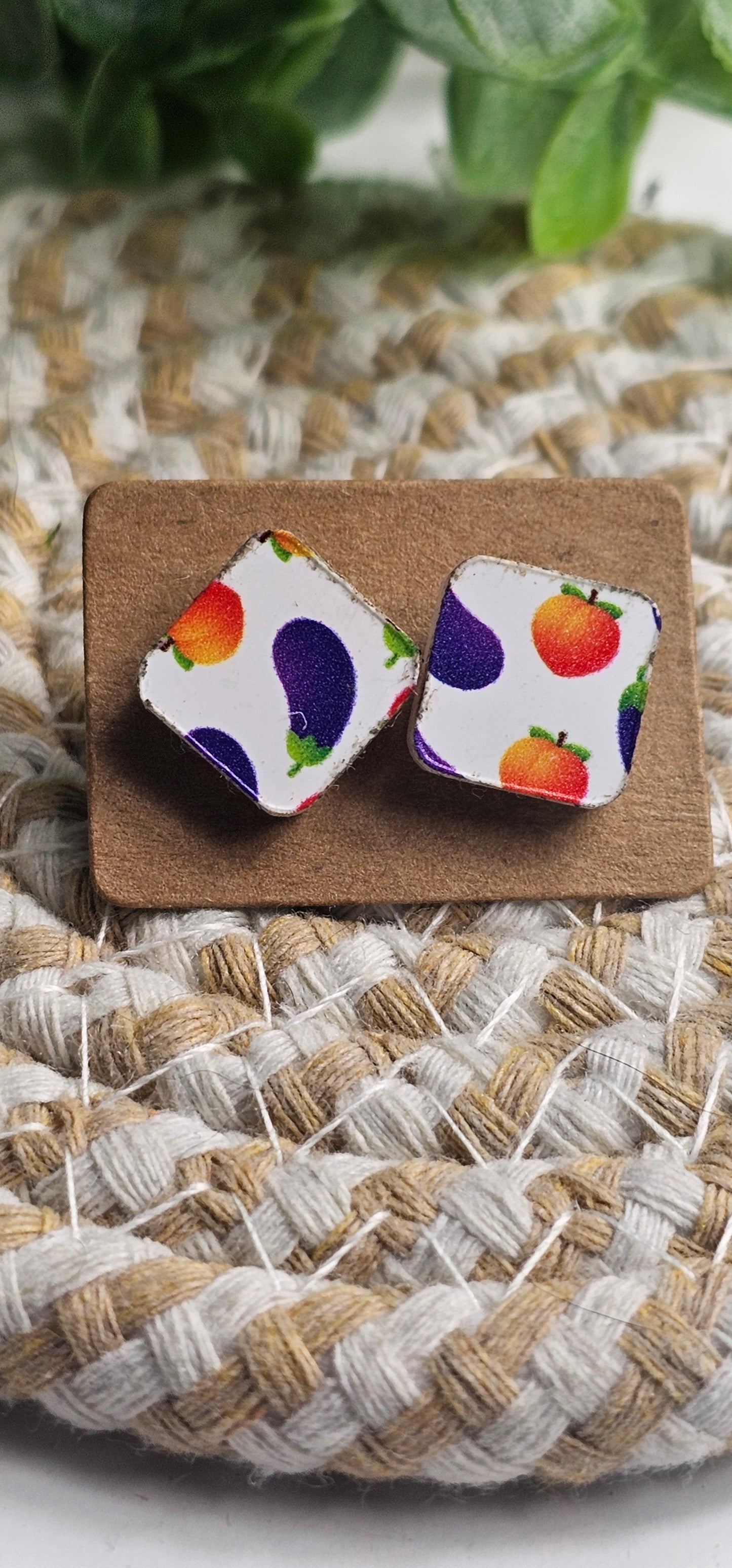 Peaches and Eggplants Studs