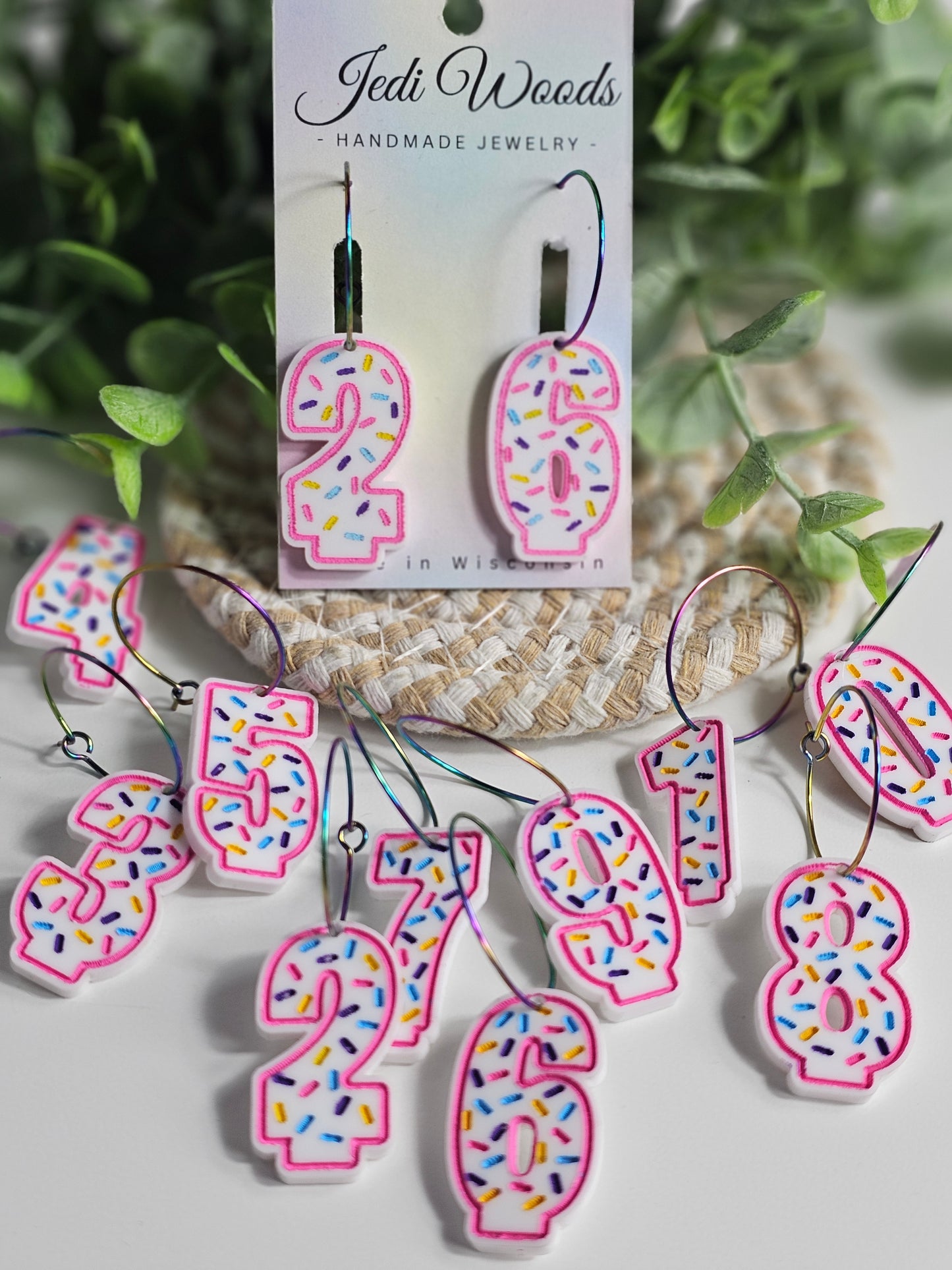 Custom Birthday Candle Earrings