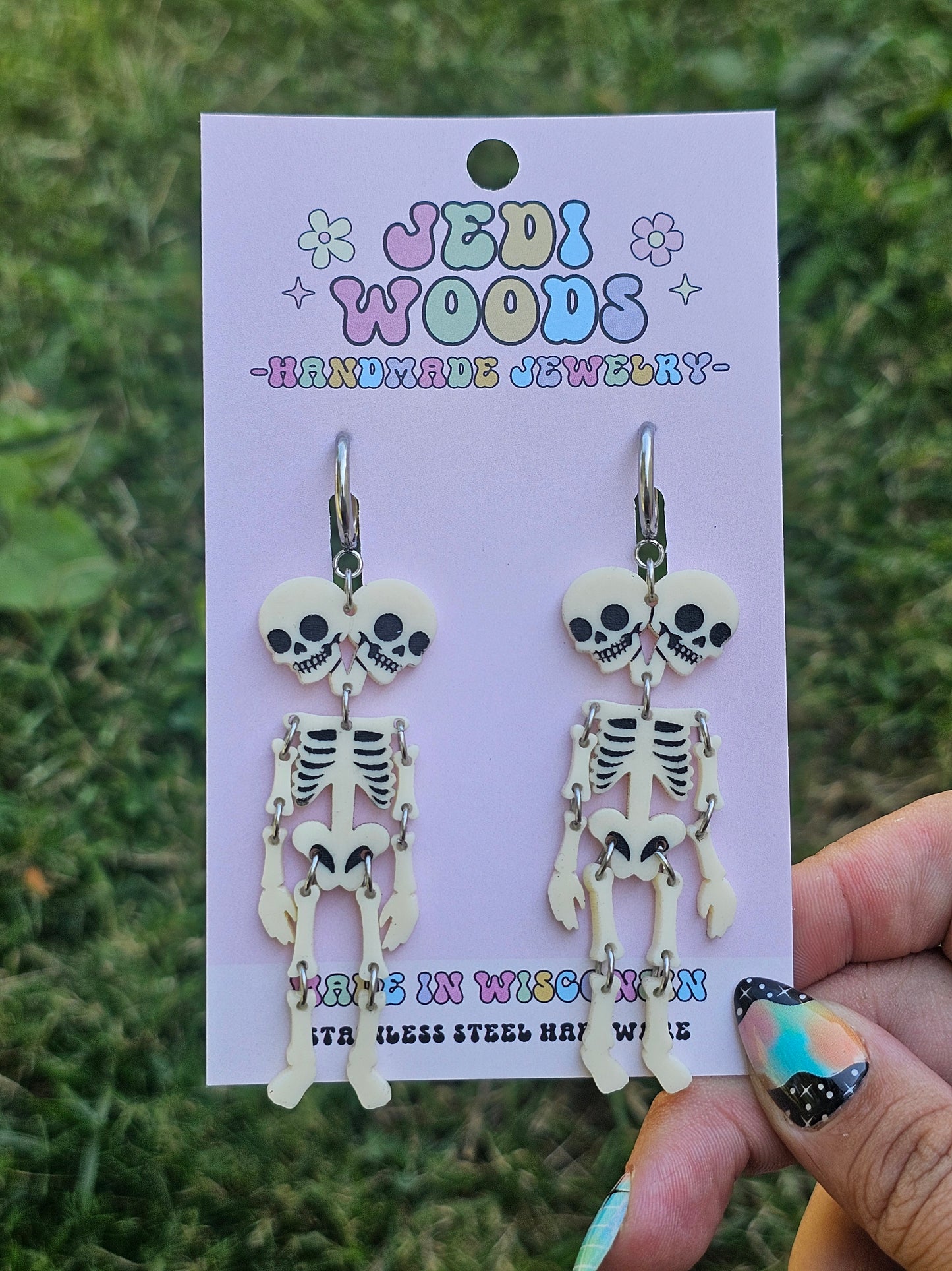Double Headed Skeleton Earrings