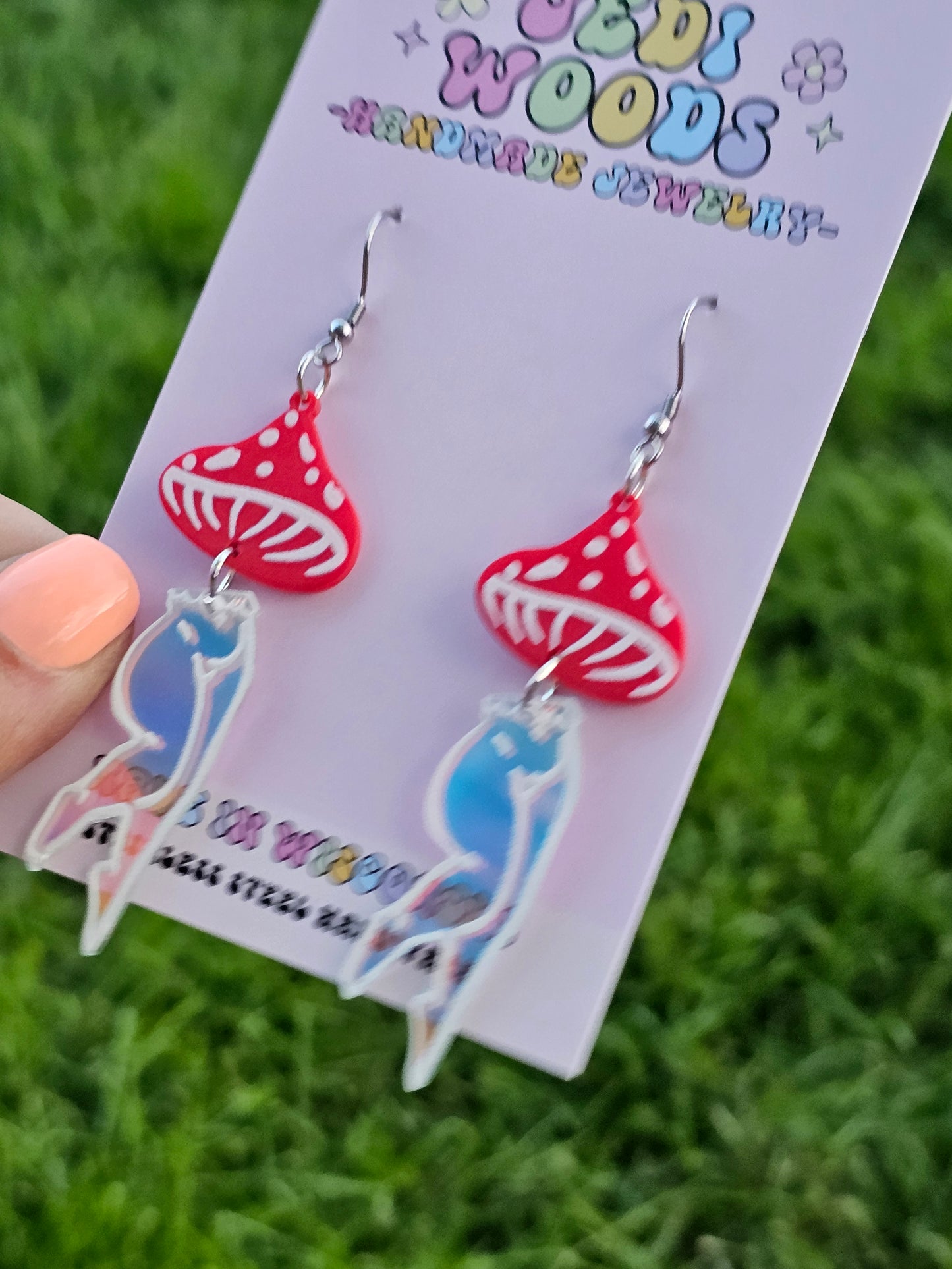 Mushroom Lady Earring Dangles