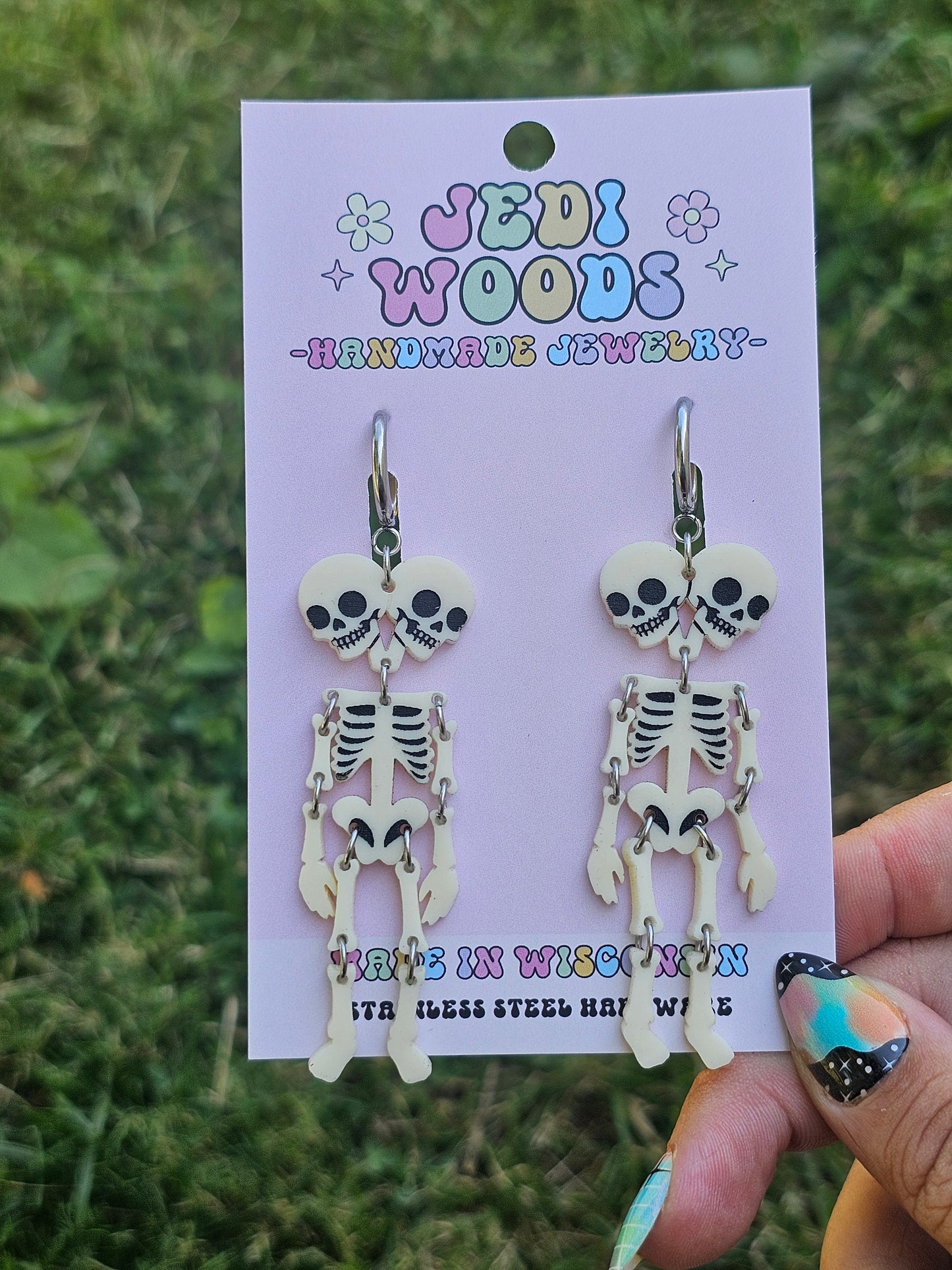 Double Headed Skeleton Earrings