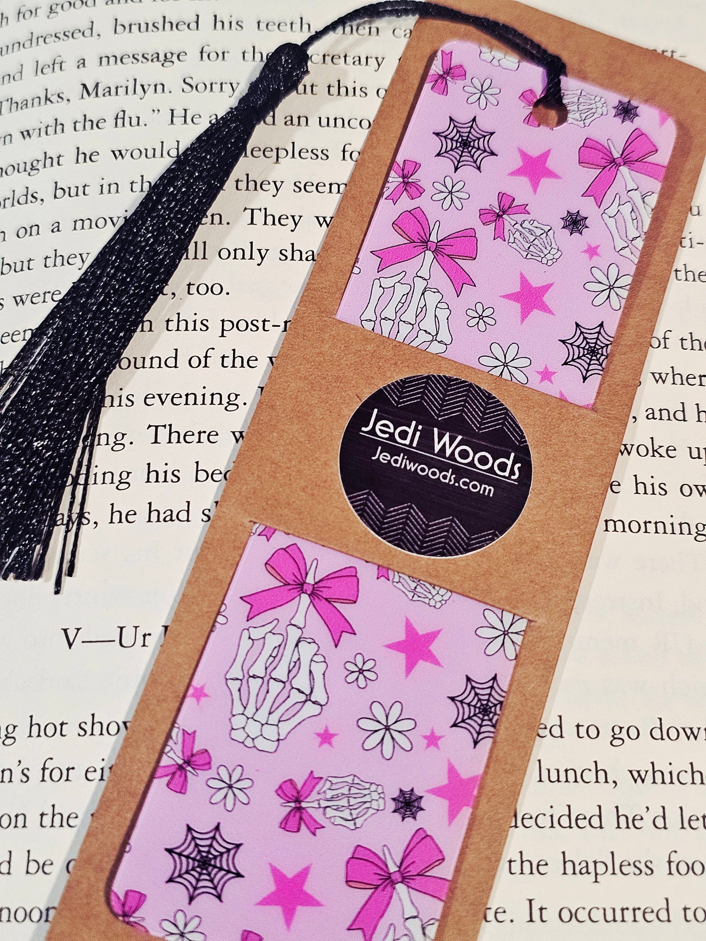 Coquettes and Skeleton Bookmark
