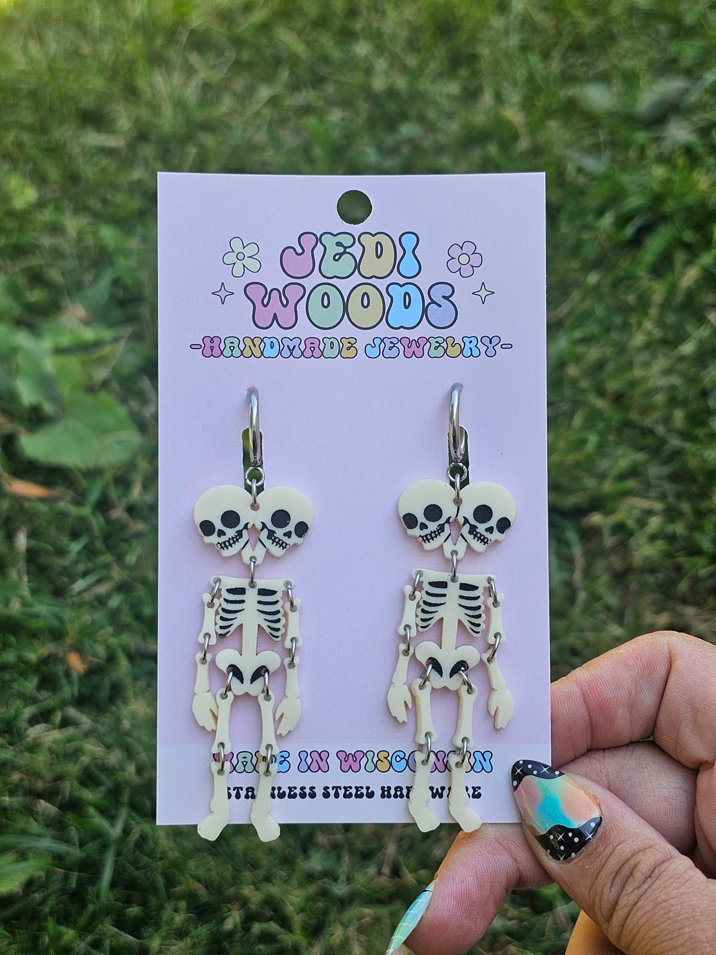 Double Headed Skeleton Earrings