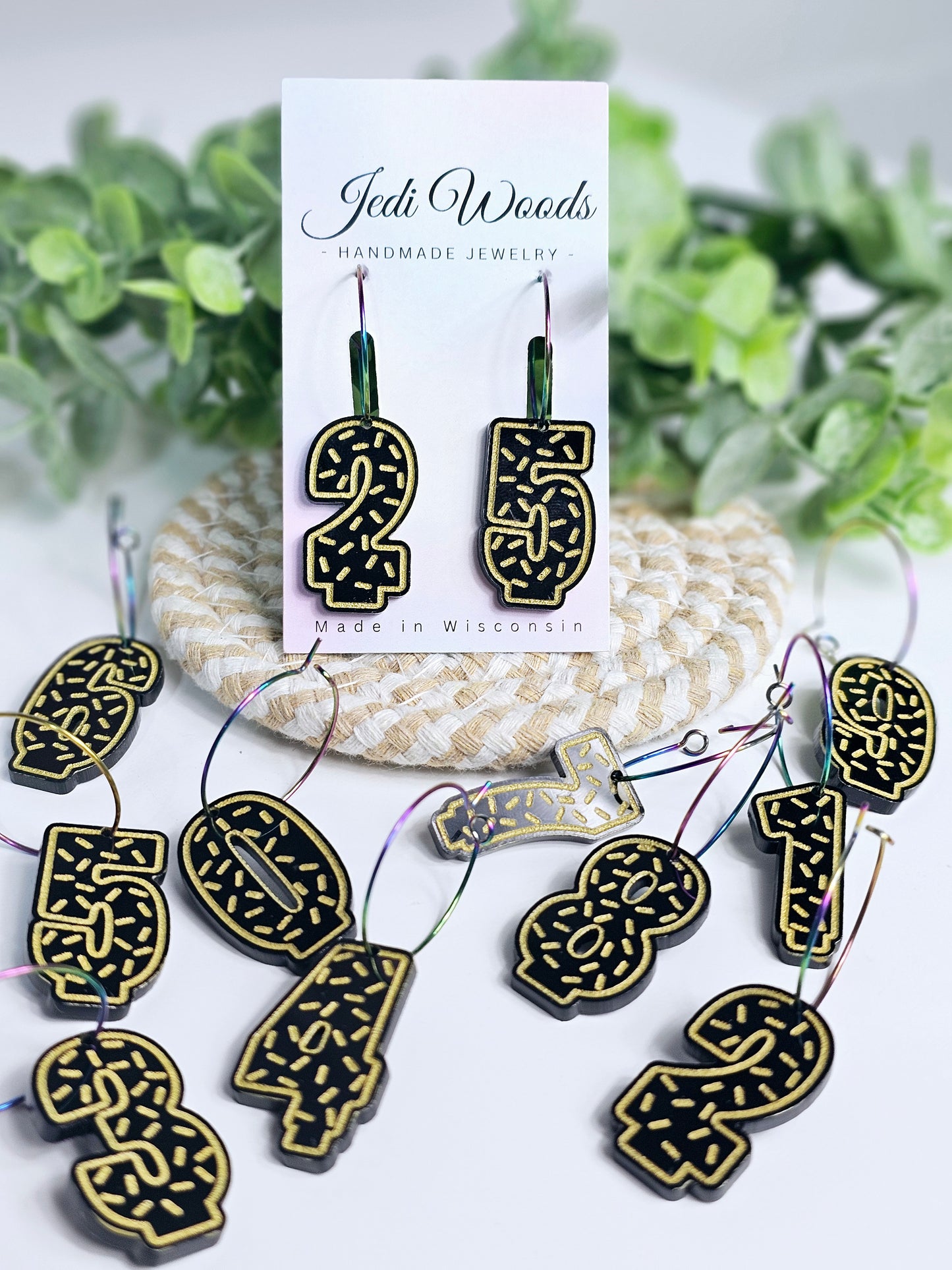 Black and Gold Birthday Candles