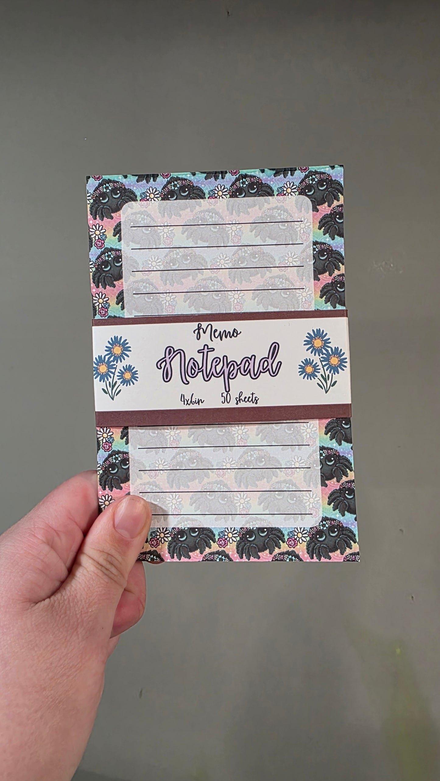 Cutesy Spiders Memo Notepad