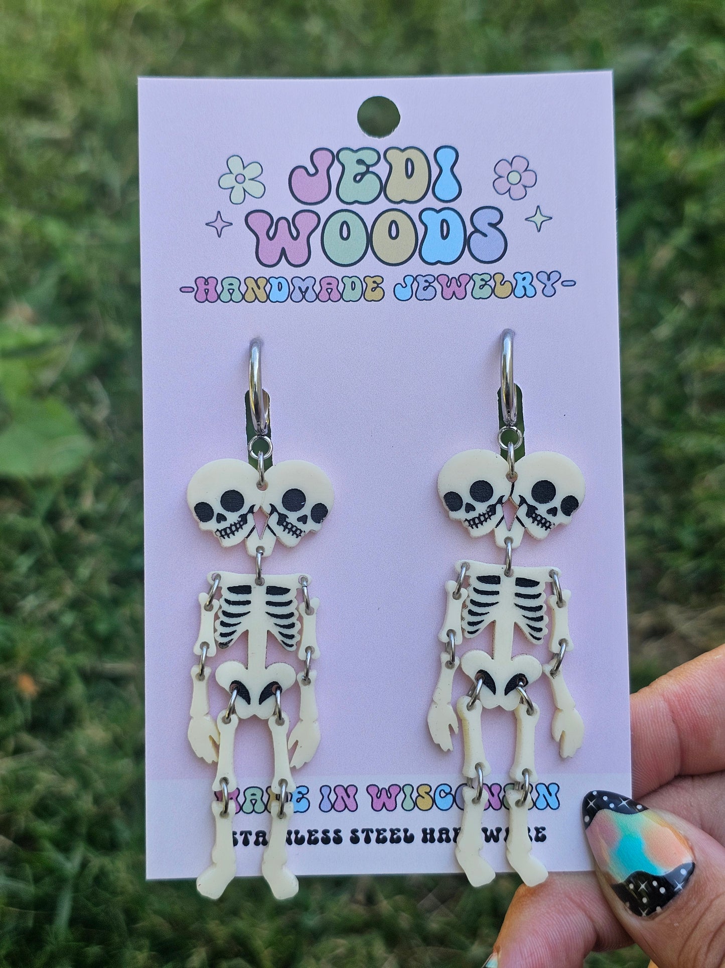 Double Headed Skeleton Earrings