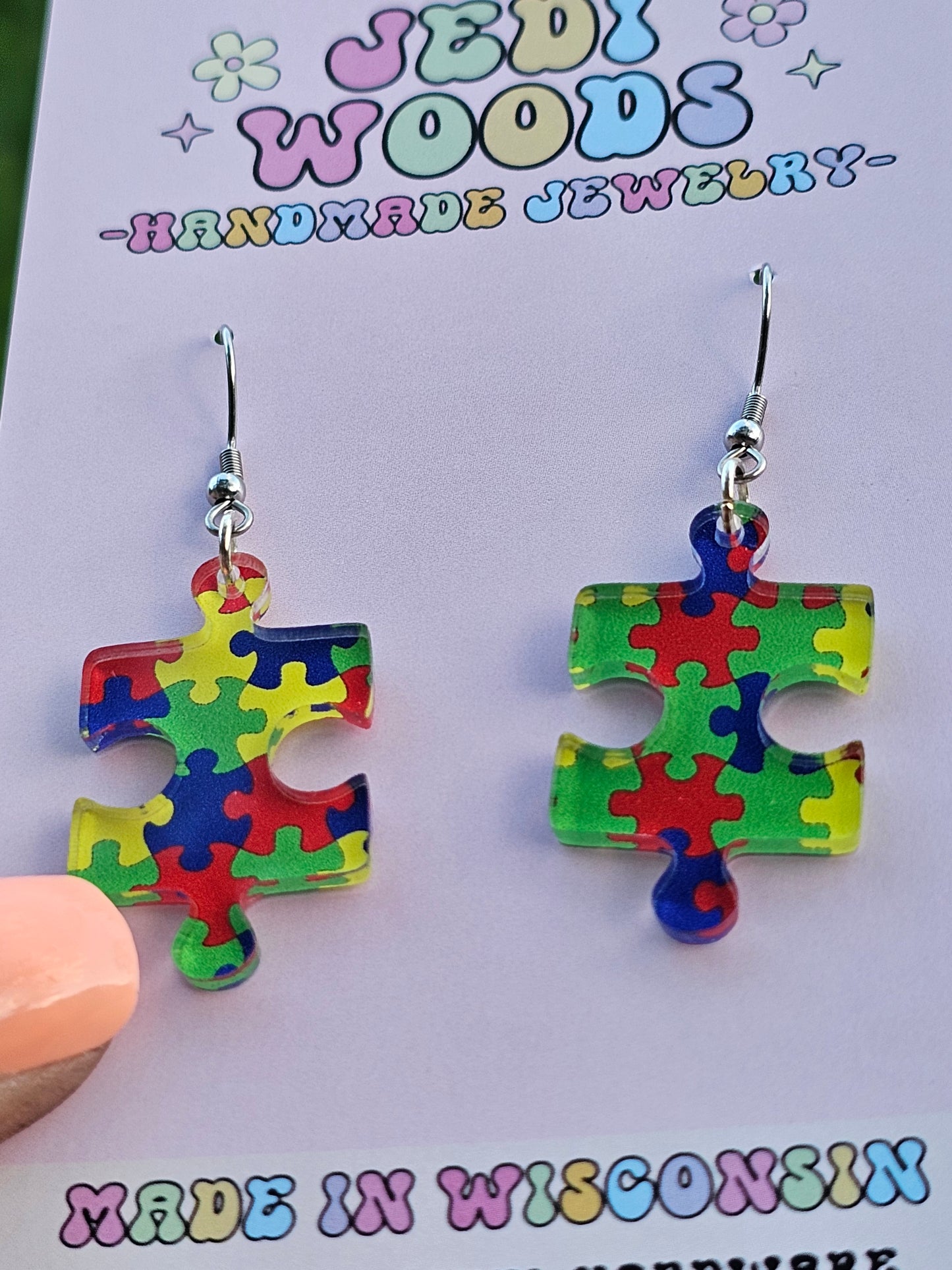 Puzzle Piece Earrings