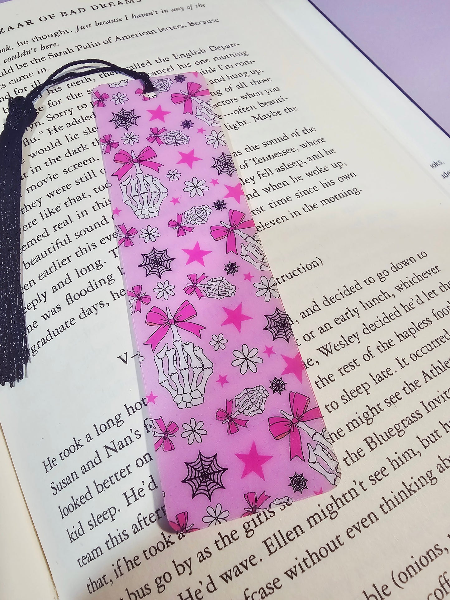 Coquettes and Skeleton Bookmark