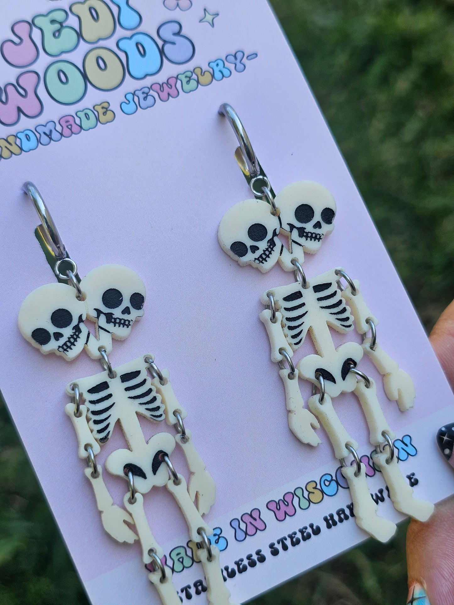 Double Headed Skeleton Earrings
