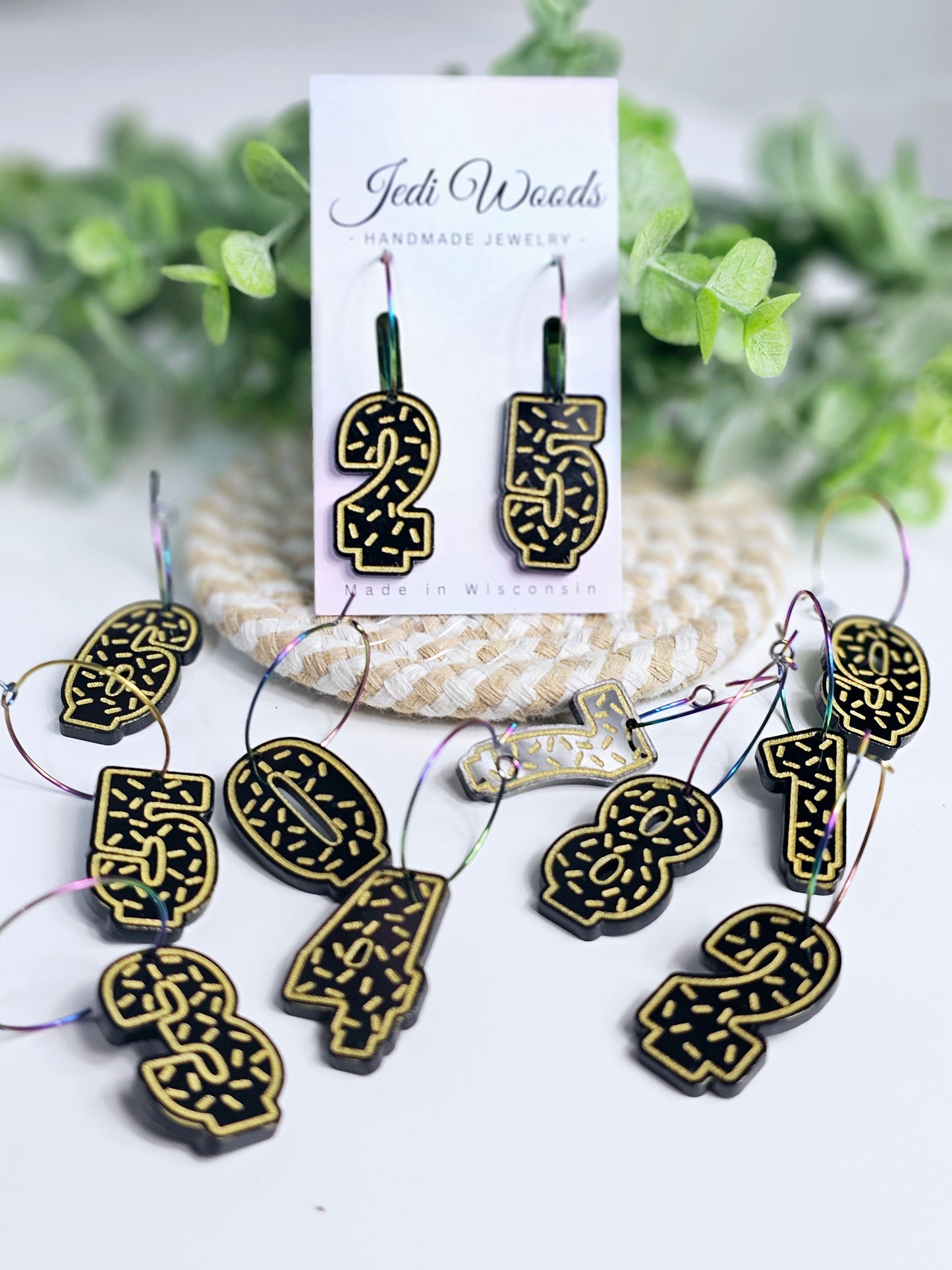 Black and Gold Birthday Candles