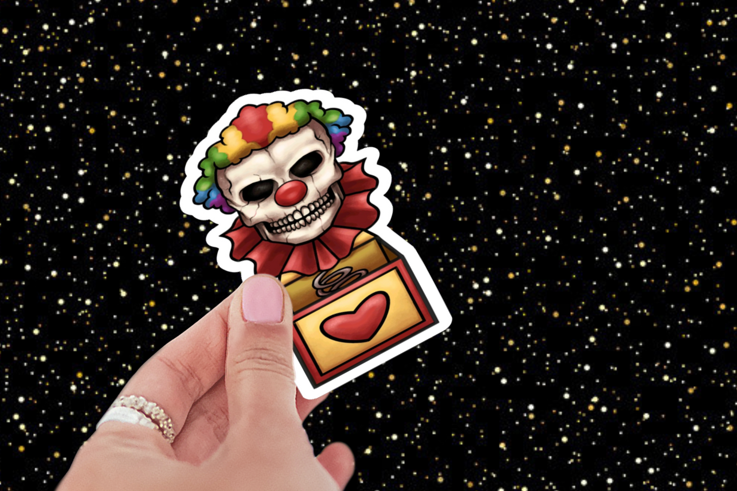 Jack in the Box Clown Sticker