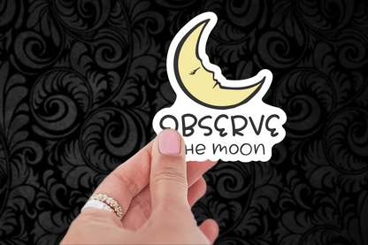 Observe The Moon Sticker