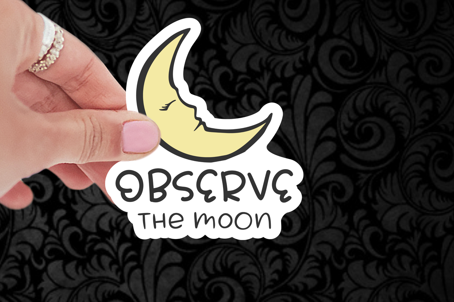 Observe The Moon Sticker