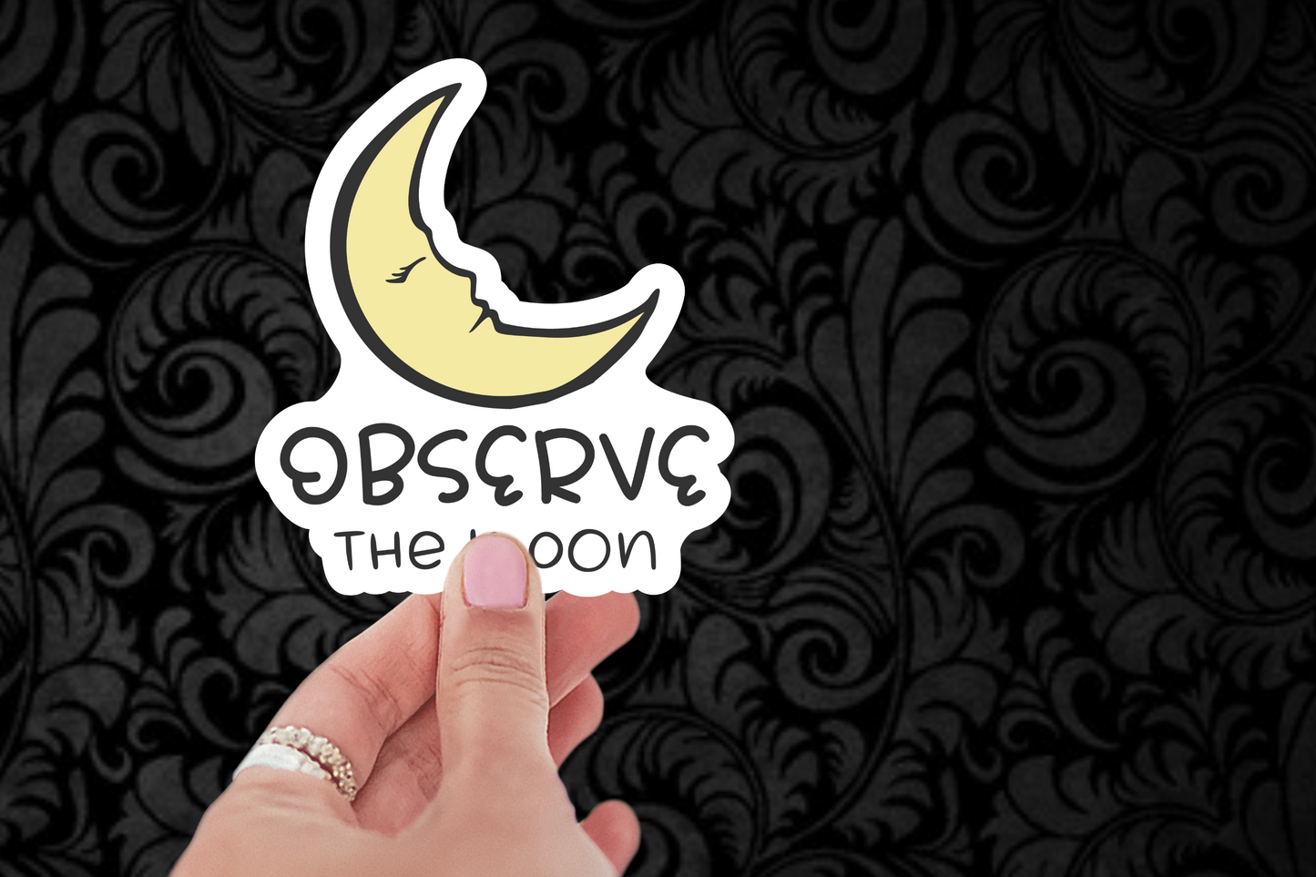 Observe The Moon Sticker