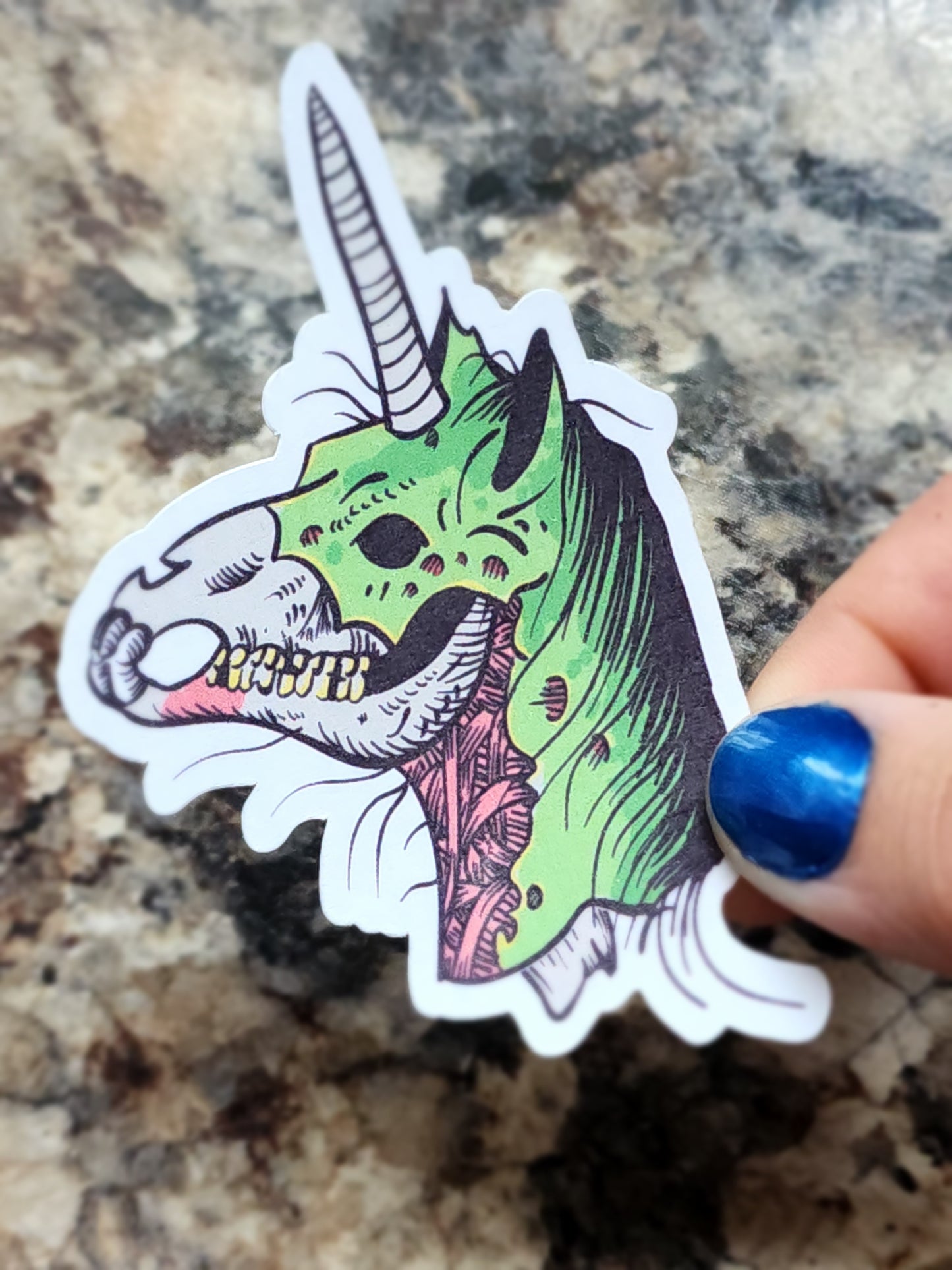 Zombie Unicorn Sticker