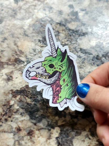 Zombie Unicorn Sticker