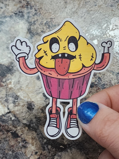 Cupcake Dude Sticker