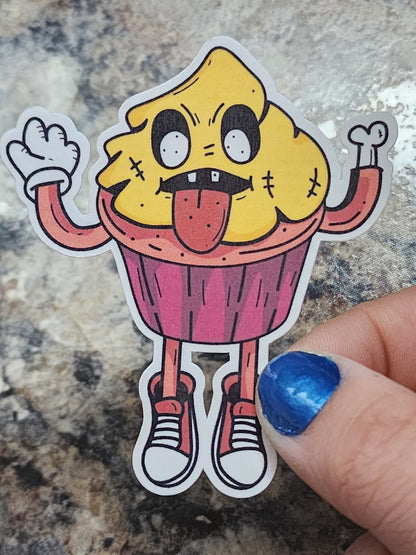 Cupcake Dude Sticker