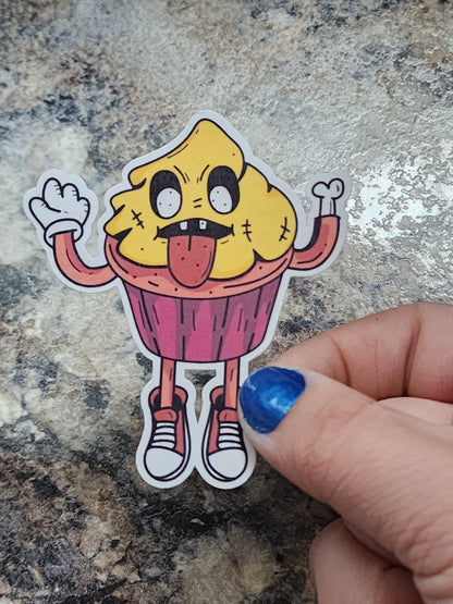 Cupcake Dude Sticker