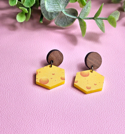 Cheese Themed Combo Earrings