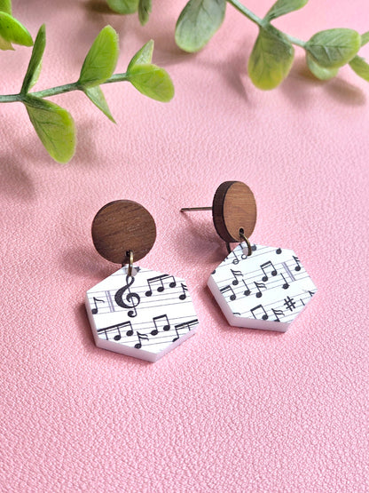 Music Note Combo Earrings