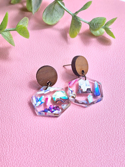 Clear Crystal Combo Earrings